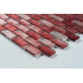 Foshan High Quality Arctic Ice Subway Red Glass Mosaic Tile